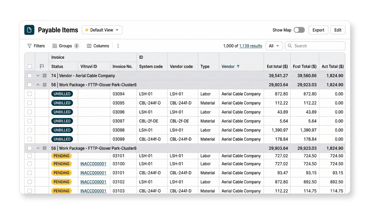 Control - Invoices - Invoice_Payable