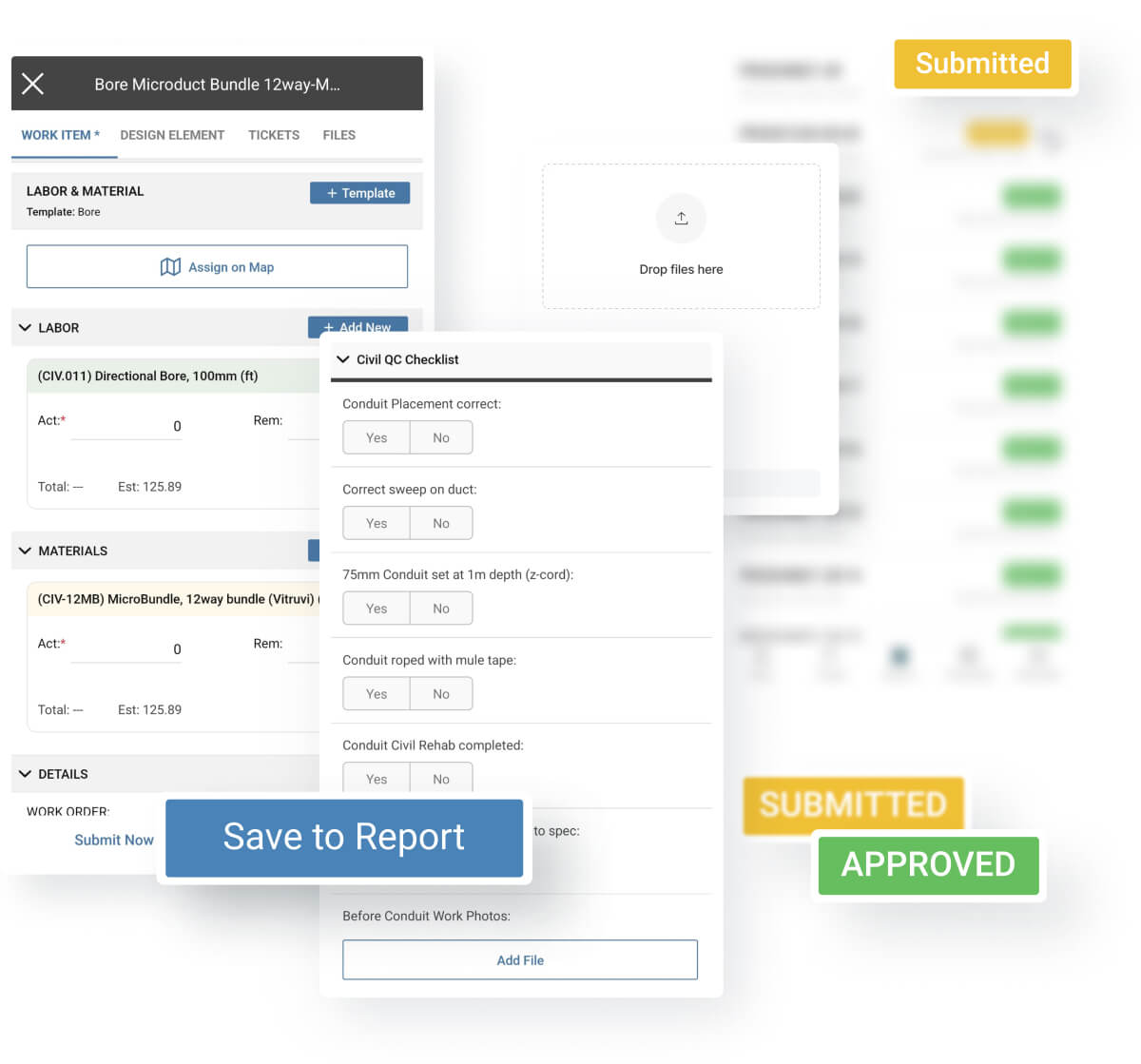 A dashboard screenshot illustrating multiple available options for user interaction and settings