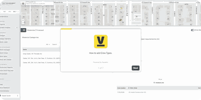 Organize crews by type