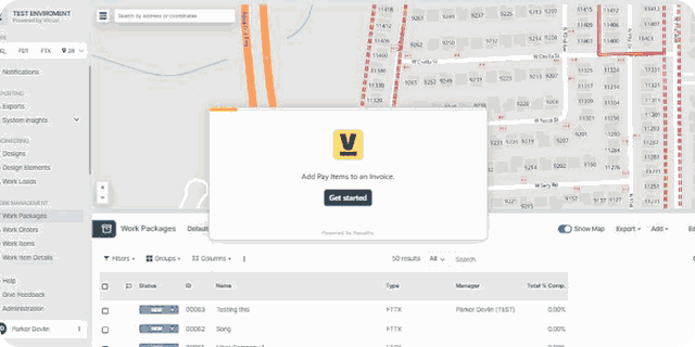 Add pay items to an invoice