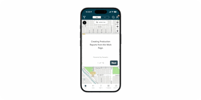 Submit production reports from the field