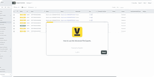 Bulk-export design element files