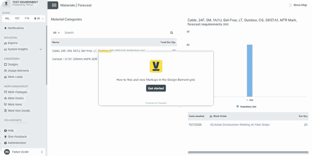 Review field markups against design