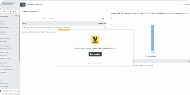Approve production reports in one stage