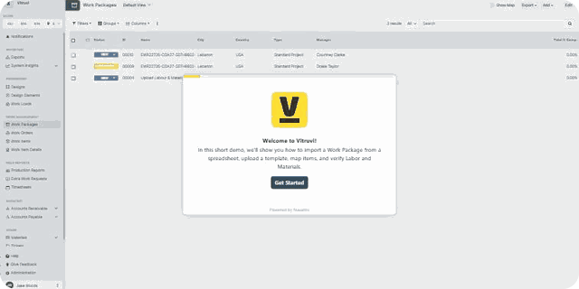 Upload a new project