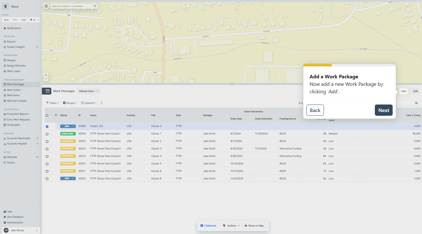 Demo: Create a Work Package